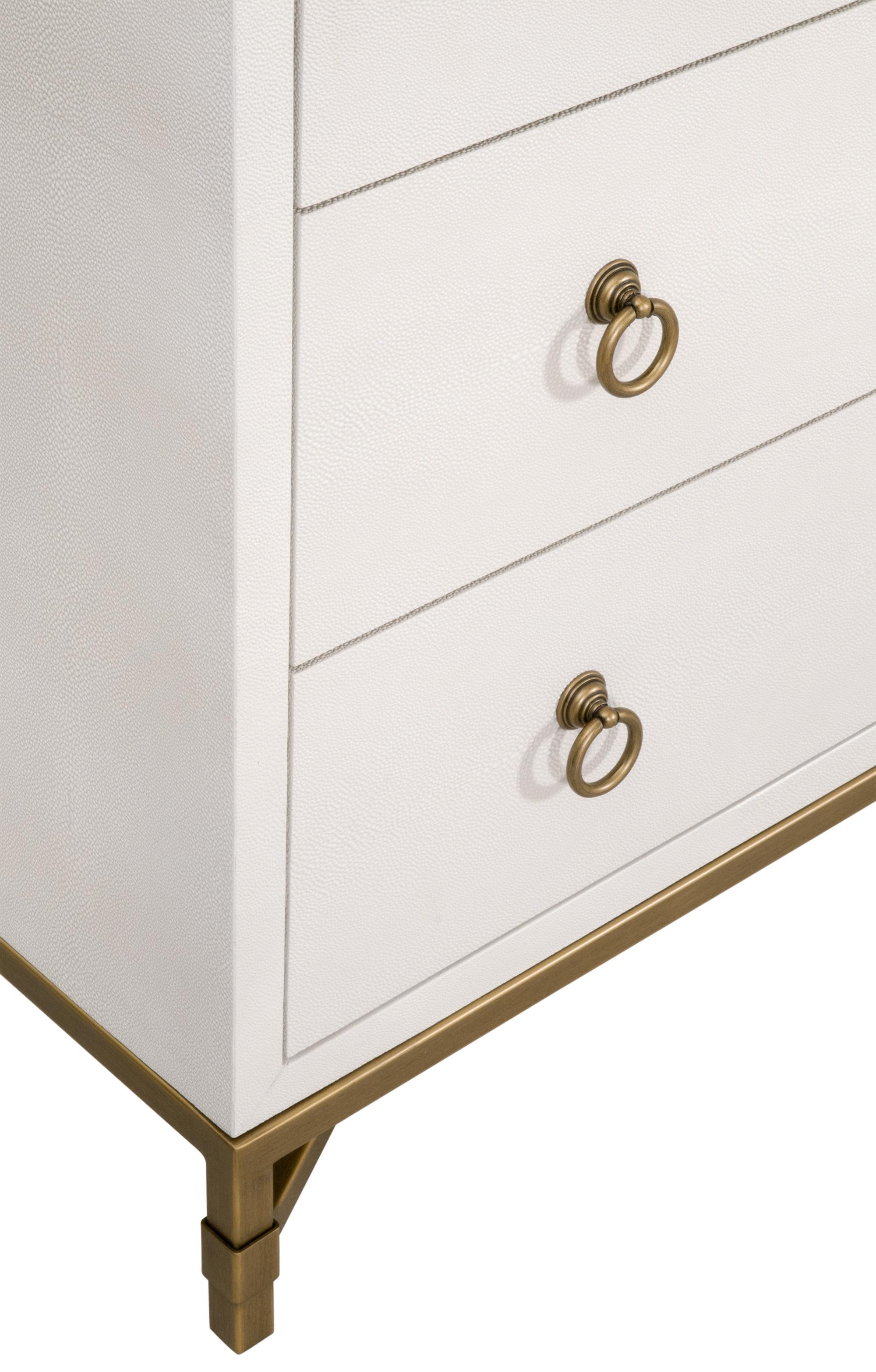 White and gold clearance double dresser